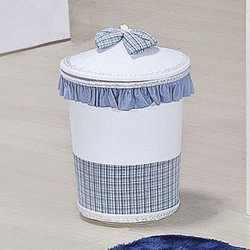 Lixeira Para Quarto de Bebê Ursos Friends Azul Lixeira Para Quarto de Bebê Ursos Friends Azul