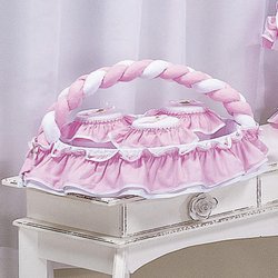 Jogo de Potes Tati Branco - Rosa 3 Peças Jogo de Potes Tati Branco - Rosa 3 Peças