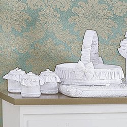 Cesta Decorada Classic Branco Cesta Decorada Classic Branco