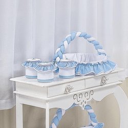 Cesta Decorada Safari Azul Cesta Decorada Safari Azul