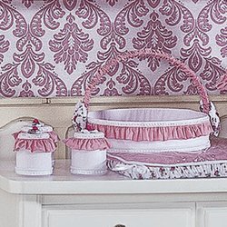 Cesta Decorada Provence Rosa Cesta Decorada Provence Rosa
