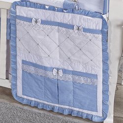Porta Objeto Para Berço Capitão Branco - Azul Porta Objeto Para Berço Capitão Branco - Azul