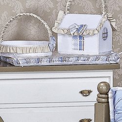 Trocador de Bebê Plastificado King Blue Bege Trocador de Bebê Plastificado King Blue Bege