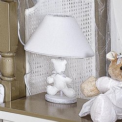 Abajur Para Quarto de Bebê Classic Branco Abajur Para Quarto de Bebê Classic Branco