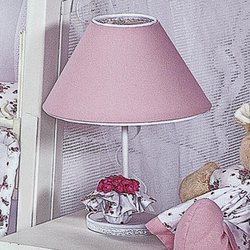 Abajur Para Quarto de Bebê Provence Rosa Abajur Para Quarto de Bebê Provence Rosa