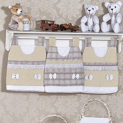 Porta Fraldas Varão Bears Bege 3 Peças Porta Fraldas Varão Bears Bege 3 Peças