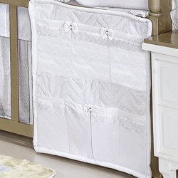 Porta Objeto Para Berço Classic Branco Porta Objeto Para Berço Classic Branco