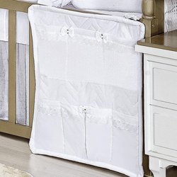 Porta Objeto Para Berço Diamante Branco Porta Objeto Para Berço Diamante Branco