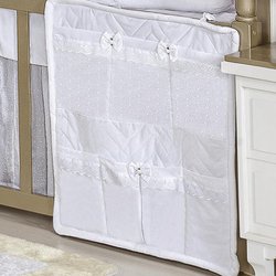 Porta Objeto Para Berço Clean Branco Porta Objeto Para Berço Clean Branco
