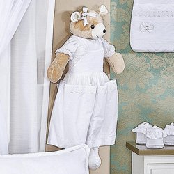 Ursa Porta Fraldas Diamante Branco Ursa Porta Fraldas Diamante Branco
