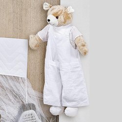 Urso Porta Fraldas Diamante Branco Urso Porta Fraldas Diamante Branco
