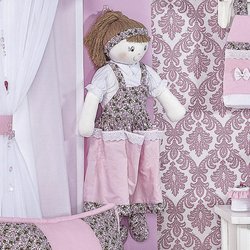Porta Fraldas Boneca Delicate Rosa Porta Fraldas Boneca Delicate Rosa