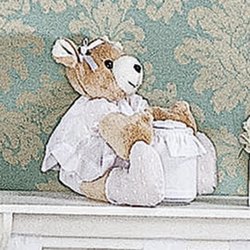 Ursa Porta Cotonete Classic Branco Ursa Porta Cotonete Classic Branco
