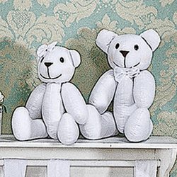 Ursinho Decorativo Fofinho Diamante Branco Ursinho Decorativo Fofinho Diamante Branco