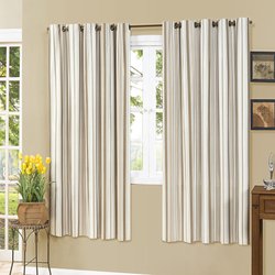 Cortina Blackout Alba Listra Bege Quarto ou Sala Varão Simples Cortina Blackout Alba Listra Bege Quarto ou Sala Varão Simples