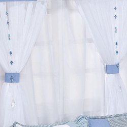 Pêndulo Para Cortina Ursos Friends Azul Pêndulo Para Cortina Ursos Friends Azul