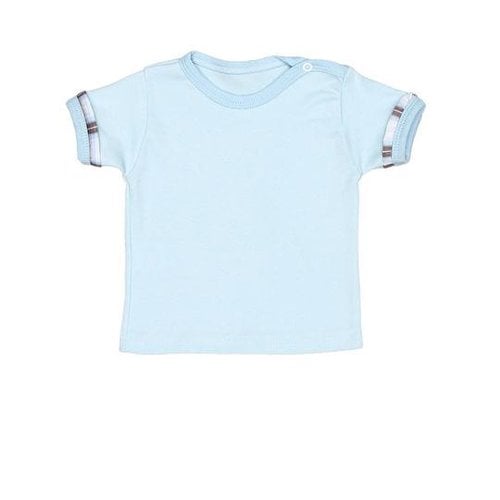 Camiseta de Bebê Manga Curta Classic Azul
