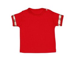 Camiseta de Bebê Manga Curta Classic Vermelho Camiseta de Bebê Manga Curta Classic Vermelho