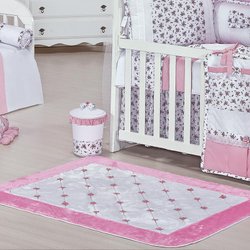 Tapete de Pelúcia Antiderrapante Provence Branco Tapete de Pelúcia Antiderrapante Provence Branco