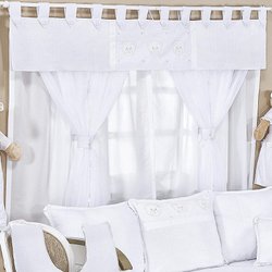 Cortina Para Quarto de Bebê Diamante Branco 2,00M Cortina Para Quarto de Bebê Diamante Branco 2,00M