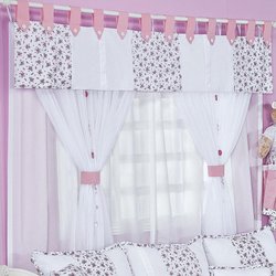 Cortina Para Quarto de Bebê Provence Rosa 2,00M Cortina Para Quarto de Bebê Provence Rosa 2,00M