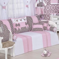 Kit Cama Babá Delicate Rosa 10 Peças 100% Algodão Kit Cama Babá Delicate Rosa 10 Peças 100% Algodão