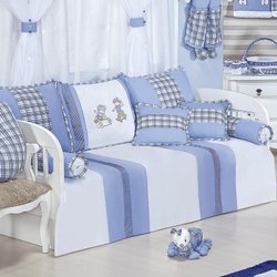 Kit Cama Babá Skate Azul 10 Peças 100% Algodão Kit Cama Babá Skate Azul 10 Peças 100% Algodão