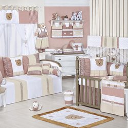 Quarto de Bebê Completo Aurora Rosê Sem Enxoval Cama Babá Quarto de Bebê Completo Aurora Rosê Sem Enxoval Cama Babá