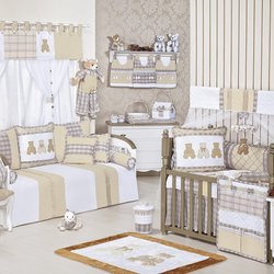 Quarto de Bebê Completo Bears Bege Sem Enxoval Cama Babá Quarto de Bebê Completo Bears Bege Sem Enxoval Cama Babá