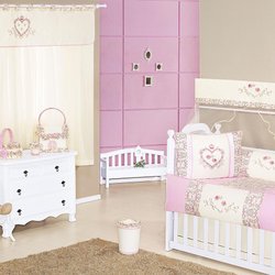Quarto de Bebê Completo Coração Palha sem Enxoval Cama Babá Quarto de Bebê Completo Coração Palha sem Enxoval Cama Babá