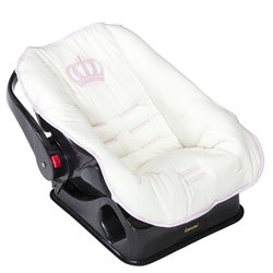 Capa Bebê Conforto Realeza Rosa Capa Bebê Conforto Realeza Rosa