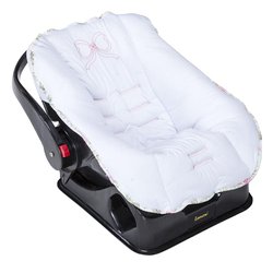 Capa de Bebê Conforto Provençal Branco Capa de Bebê Conforto Provençal Branco