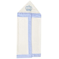 Toalha de Banho de Bebê Realeza Azul Toalha de Banho de Bebê Realeza Azul