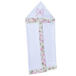 Toalha de Banho de Bebê Provençal Branco Toalha de Banho de Bebê Provençal Branco