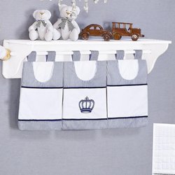 Porta Fraldas Para Varão Realeza Marinho 3 Peças Porta Fraldas Para Varão Realeza Marinho 3 Peças