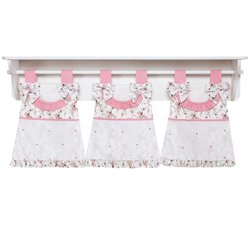 Porta Fraldas Para Varão Provençal Palha 3 Peças Porta Fraldas Para Varão Provençal Palha 3 Peças