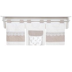 Porta Fraldas Para Varão + Prateleira Imperial 5 Peças Porta Fraldas Para Varão + Prateleira Imperial 5 Peças