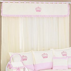 Cortina Quarto de Bebê Realeza Rosa Cortina Quarto de Bebê Realeza Rosa