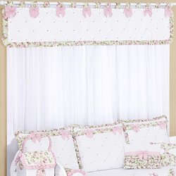 Cortina Quarto Bebê Provençal Floral 2,00M Cortina Quarto Bebê Provençal Floral 2,00M