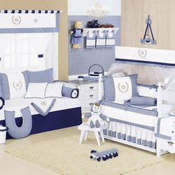 Quarto Bebê Completo Majestade Marinho sem Enxoval Cama Babá Quarto Bebê Completo Majestade Marinho sem Enxoval Cama Babá
