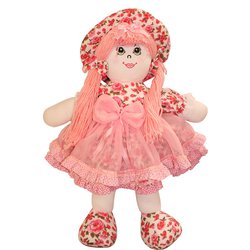 Boneca Belinha Floral Vermelho / Rosa Boneca Belinha Floral Vermelho / Rosa