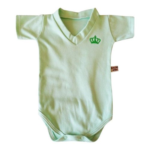 Body Para Bebê Coroa Verde