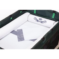 Kit para Berço Desmontável Coroa Marinho 7 Peças 100% algodão Kit para Berço Desmontável Coroa Marinho 7 Peças 100% algodão