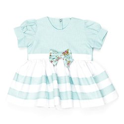 Vestido Bebê Chic Poá Verde Vestido Bebê Chic Poá Verde