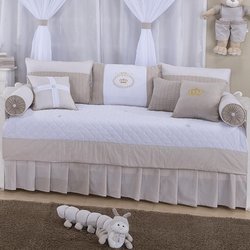 Kit Cama Babá Príncipe Palha 6 Peças Bebê Menino 100% Algodão Kit Cama Babá Príncipe Palha 6 Peças Bebê Menino 100% Algodão