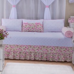 Kit Cama Babá Laços Rosa 6 Peças Bebê Menina 100% Algodão Kit Cama Babá Laços Rosa 6 Peças Bebê Menina 100% Algodão