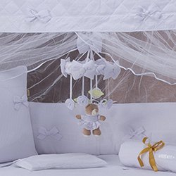 Móbile de Berço Laços Branco Móbile de Berço Laços Branco