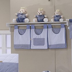 Porta Fraldas Para Varão Príncipe Marinho 3 Peças Porta Fraldas Para Varão Príncipe Marinho 3 Peças