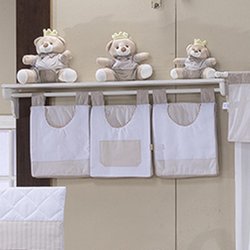 Porta Fraldas Para Varão Príncipe Palha 3 Peças Porta Fraldas Para Varão Príncipe Palha 3 Peças