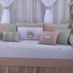 Conjunto de Almofadas Decorativas Ursa Baby Rosa Conjunto de Almofadas Decorativas Ursa Baby Rosa